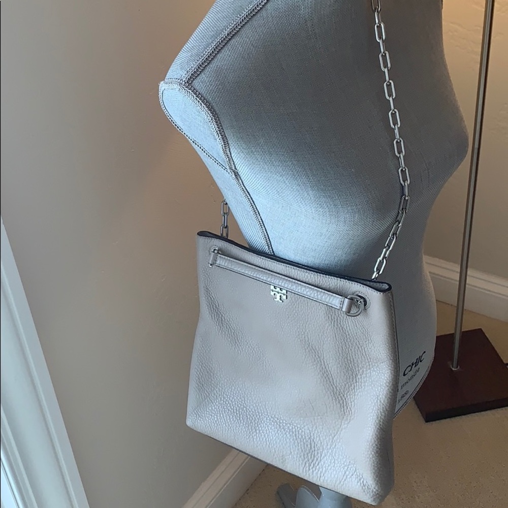 Like new Tory Burch grey crossbody!